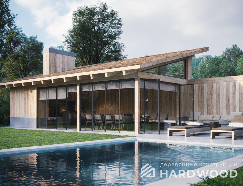 Беседка премиум класса с камином №74 - фото 1746